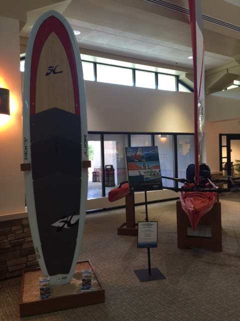 Cherry Capitol Airport has it's own Stand Up Paddleboard!